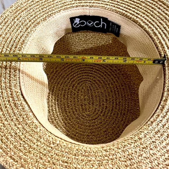 Epoch Straw Fedora Hat Size S/M EXC - Picture 6 of 6
